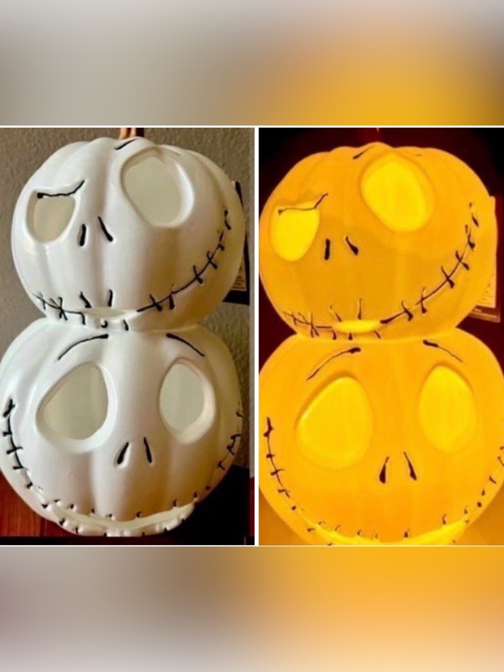 DISNEY THE NIGHTMARE BEFORE CHRISTMAS LIGHT UP JACK BLOW MOLD 12”~NWT